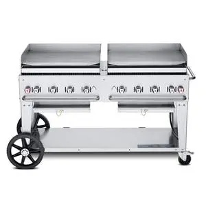 60in Stainless Steel Liquid Propane Mobile Outdoor Griddle