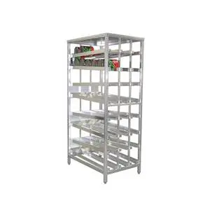 New Age F.I.F.O Stationary Full Size Can Rack Holds (162) #10 Cans - 97294