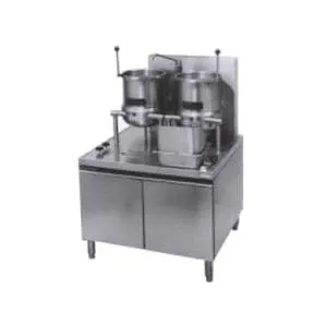 Market Forge Two 6gal SS Tilting Kettle 36in Cabinet Base Gas 100 MBTUH - MT6T6G