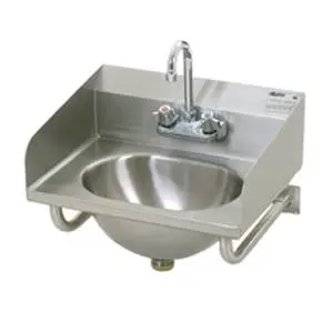 Eagle Group SS Wall Mount Hand Sink mounted Faucet w/ 1/2in Water Inlet - HSA-10-FTWS-LRS