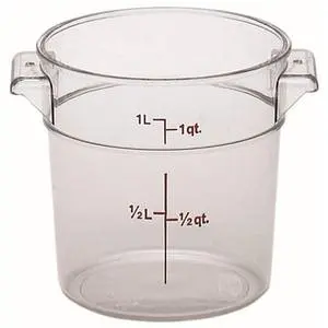 Cambro Round Storage Container Clear 1qt - RFSCW1135