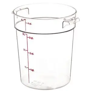 Cambro Round Storage Container Clear 4qt - RFSCW4135
