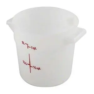 Cambro White 1 Qt Round Storage Container - RFS1148