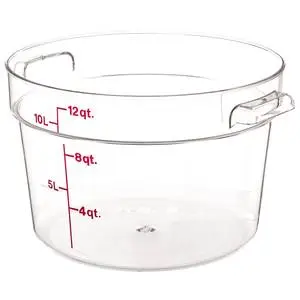 Cambro Round Storage Container Clear 12qt - RFSCW12135