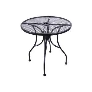 H&D Commercial Seating 30in Round Top Outdoor Wrought Iron Table - MT30R