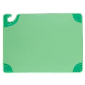 San Jamar Saf-T-Grip Cutting Board 12" x 18" x .5" Green - CBG121812GN