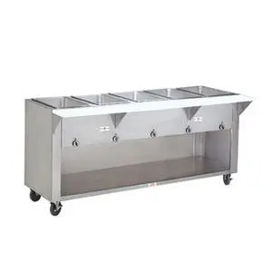 Advance Tabco 47" Electric 3 Wells Hot Food Table w/ SS Cabinet Base 120v - HF-3E-120-BS