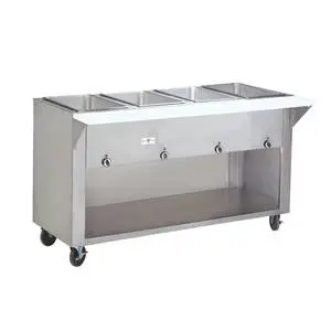 Advance Tabco 62" Electric 4 Wells Hot Food Table w/ S/s Cabinet Base 240v - HF-4E-240-BS