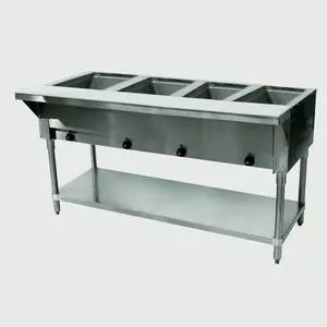 Advance Tabco 62" Electric 4 Sealed Hot Food Wells Table w/ Drains 240v - SW-4E-240