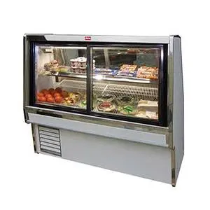 100.5" Refrigerated Deli Display Case w/ Pass-Thru Doors