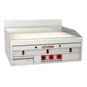 Magikitch'n 48" S/s Countertop Gas Griddle w/ Solid State Thermostat - MKGD-48-ST