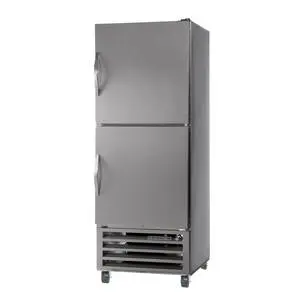 27cf Two Half Size Solid Door S/s Reach-In Refrigerator
