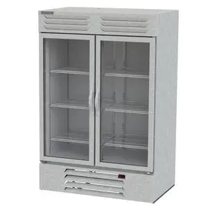 49cf Two Glass Door S/s Reach-In Refrigerator