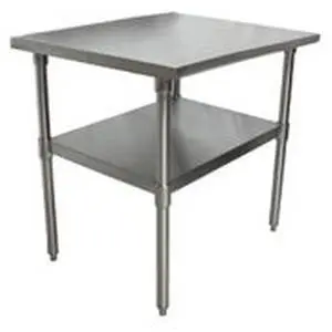 BK Resources 24" x 24" Stainless Work Table with Undershelf - VTT-2424