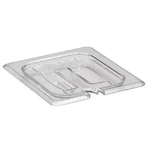 Cambro Camwear 1/6 Size Notched Food Pan Cover With Handle - 60CWCHN135