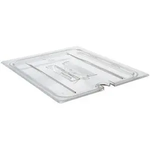 Cambro Camwear 1/4 Size Notched Food Pan Cover With Handle - 40CWCHN135