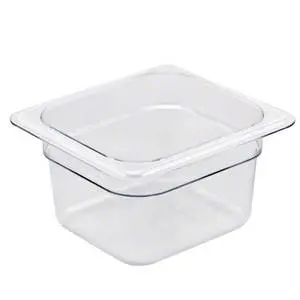 Cambro Camwear 1/6 Size 4in Deep Polycarbonate Food Pan - 64CW135