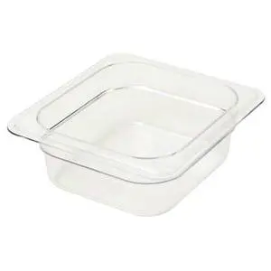 Cambro Camwear 1/6 Size 2.5in Deep Polycarbonate Food Pan - 62CW135