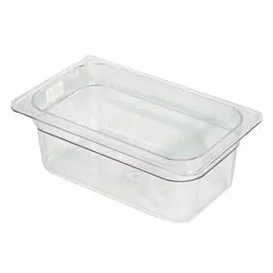 Cambro Camwear 1/4 Size 4in Deep Polycarbonate Food Pan - 44CW135