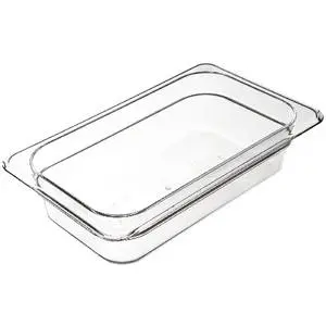 Cambro Camwear 1/4 Size 2.5in Deep Polycarbonate Food Pan - 42CW135