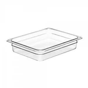 Cambro Camwear 1/2 Size 2.5in Deep Polycarbonate Food Pan - 22CW135