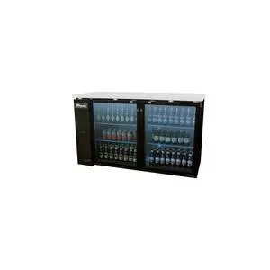 Migali 60" 2 Glass Door Back Bar Cooler