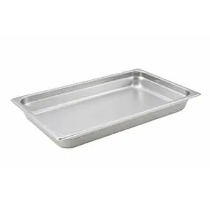 Winco Full Size Heavy Weight 2-1/2" Deep Stainless Steel Steam Pan - SPJH-102