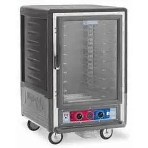 Metro 1/2 Height Moisture Heater Proofer w/Lip Load&Clear Door - C535-MFC-L-GY