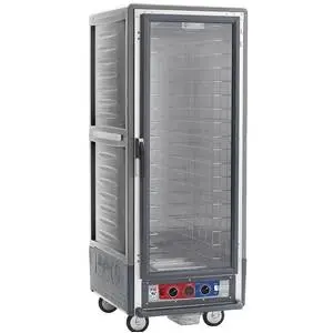 Metro Full Height Insulated Holding Cabinet With Fixed Pan Slides - C539-HFC-4-GY