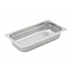 S/s 1/3 Size Steam Table Pan Heavy Weight 2-1/2" Deep