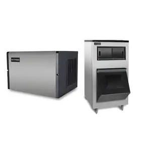 Ice-O-Matic 565lb Half Cube Ice Maker Top Air Discharge & 741lb Ice Bin - ICE0500HT + B700-30