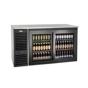 Krowne Metal 60" Sliding Glass Door Back Bar Cabinet Refrigeration Left - SD60L