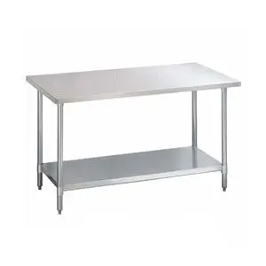 Green World by Turbo Air 24"W x 96"L Stainless Steel Top Work Table - TSW-2496SS