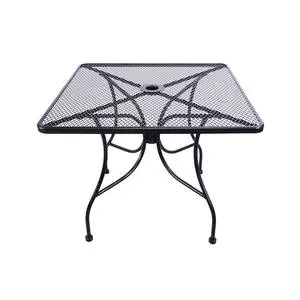 H&D Commercial Seating 36in Square Top Outdoor Wrought Iron Table - MT3636