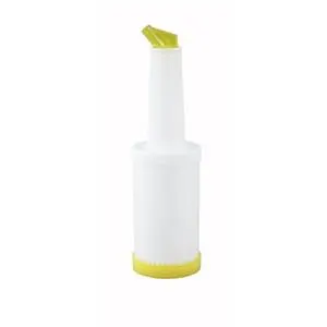 Winco 2qt Yellow Bar Drink Mix Pourer - PPB-2Y