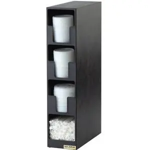 EZ-Fit Lid & Straw Tower w/ (3) Lid & (1) Straw Compartment
