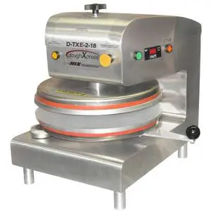 DoughXpress Tortilla/Pizza S/s Dough Press 18" Uncoated Alum. Platens - D-TXE-2-18