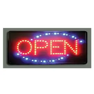 Johnson Rose 19"x10"x1" Open LED Sign PVC Fibreboard - 80100