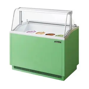 Turbo Air 12.7cf Ice Cream Dipping Cabinet w/ 8-Can Capacity Green - TIDC-47G-N