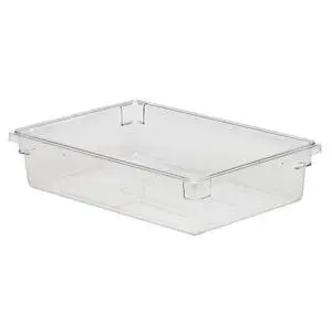 Cambro Camwear 18x26x6 Clear 8.75 Gallon Food Storage Container - 18266CW135