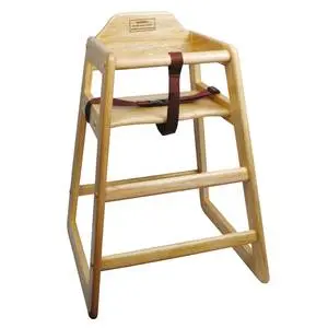 Winco Stacking High Chair - Natural Finish - CHH-101