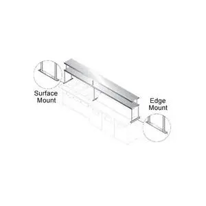 Advance Tabco 18"W x 108"L Stainless Steel Double Overshelf - CU-18-108-2