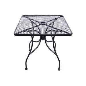 H&D Commercial Seating 30 in Square Top Outdoor Wrought Iron Table - MT3030