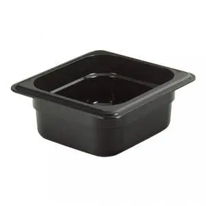 Cambro H-Pan 1/6 Size 2.5in Deep Hi-Temp Plastic Food Pan - 62HP110