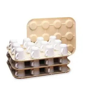 Cambro Camrack 14"x18" Stackable Kup Keeper - Beige - KK1200133