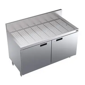 Krowne Metal Royal 1800 Series 36"W Underbar Workboard w/ Storage Cabinet - KR24-SD48