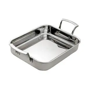 Browne Foodservice Thermalloy 4.6qt Tri-Ply Stainless Rectangular Roasting Pan - 5724176