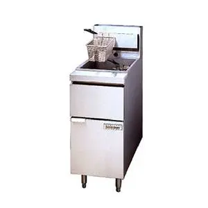 Anets GoldenFry Stainless Multiple Battery Gas Fryer 222,000 BTUs - 14GS-2FM