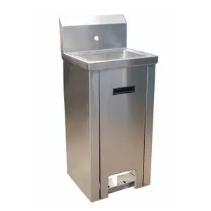 BK Resources BKHS-W-1410-PED 13-3/4" Pedestal Hand Sink without Faucet
