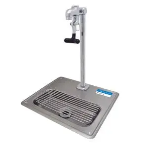 BK Resources 12-11/16"W Stainless Steel Glass Filler Water Station Sink - BK-WS-1SGF-G